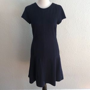 Navy blue cap sleeve Banana Republic dress